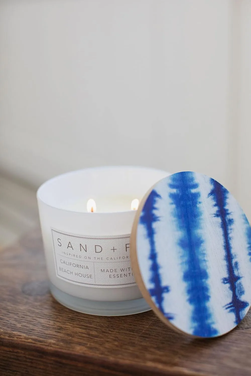 Sand   Fog Scented Candle - California Beach House – Additional Scents and Sizes – 100% Cotton Lead-Free Wick - Luxury Air Freshening Jar Candles - Perfect Home Decor – 12oz