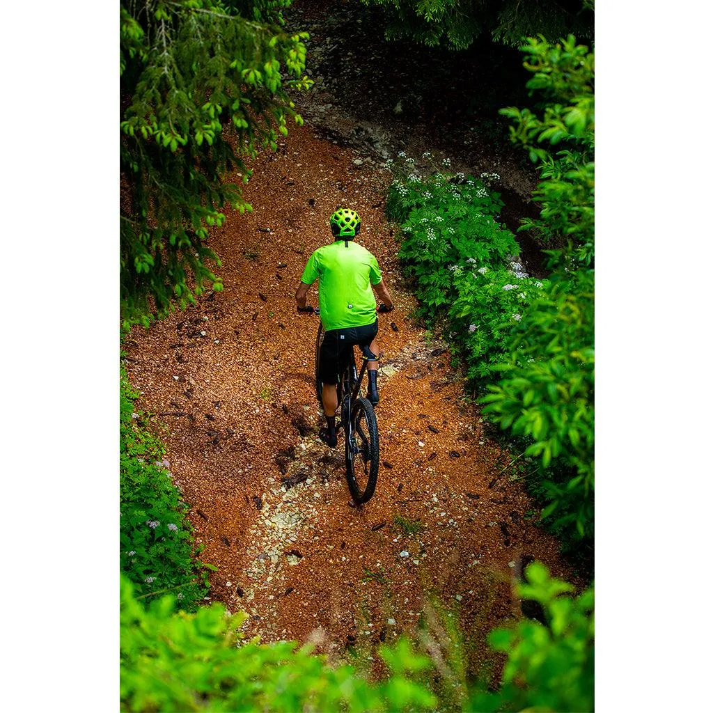 Santini Sasso MTB Mens Cycling Jersey (Fluo Green)