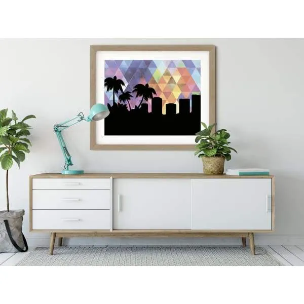 Satellite Beach, Florida geometric skyline