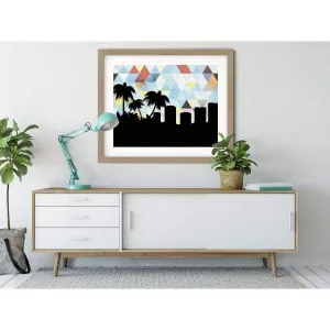 Satellite Beach, Florida geometric skyline