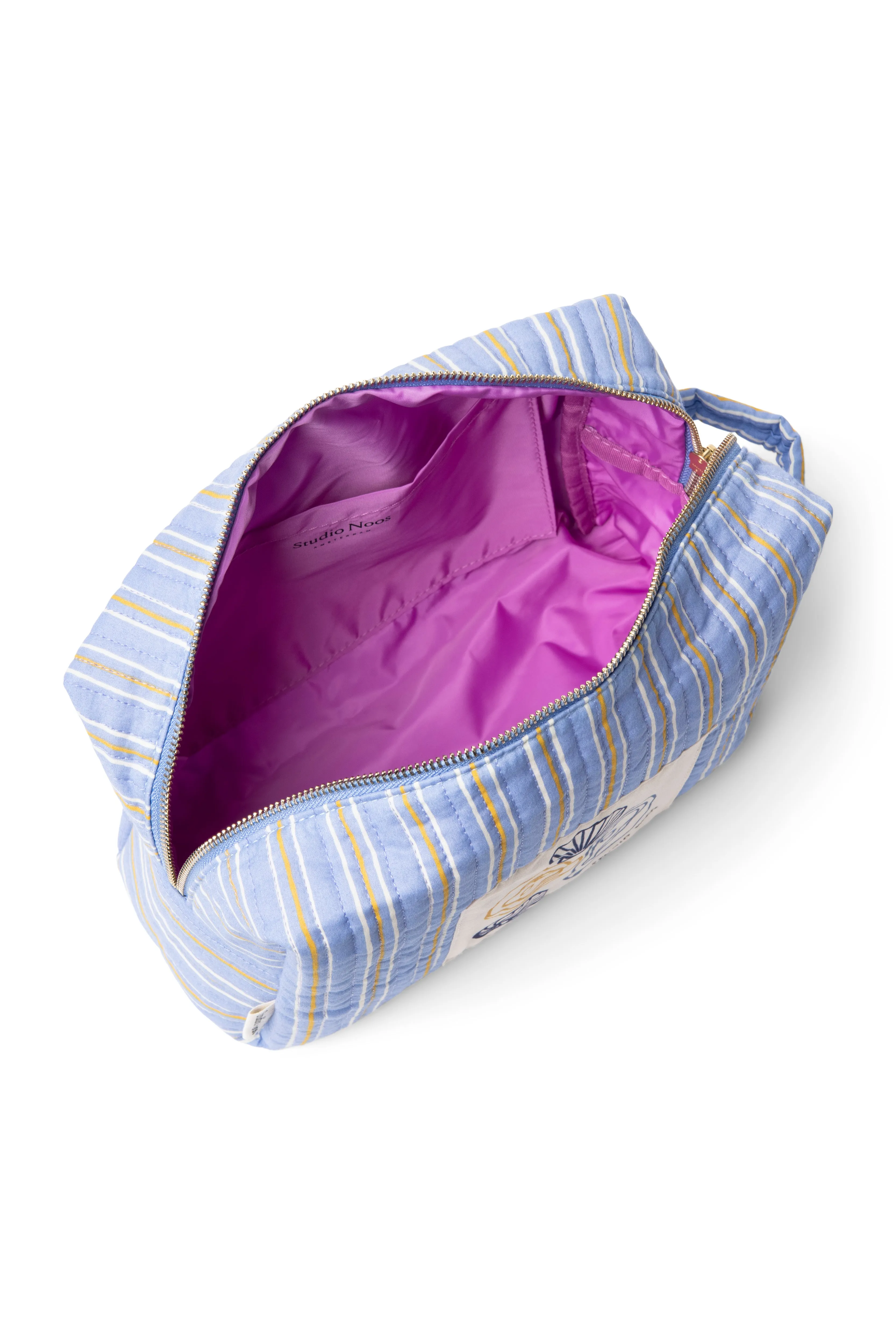 Serenity Cotton Striped Toiletry Bag