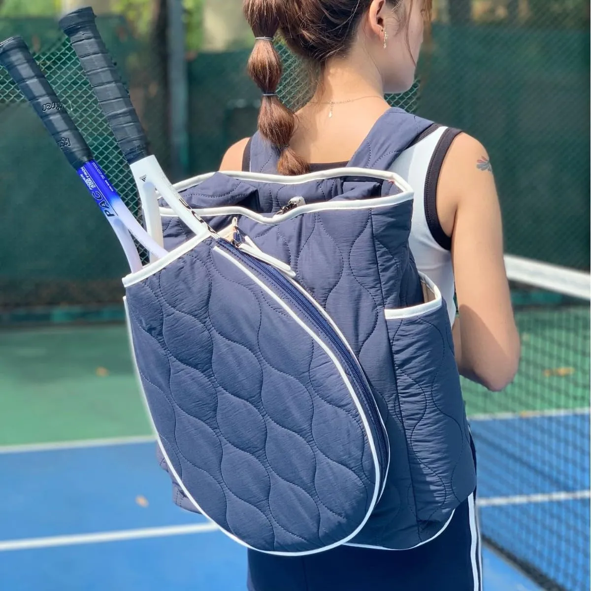 Shoulder Bag Badminton Bag Multifunctional Outdoor Pickleball Bag Portable Tennis Bag