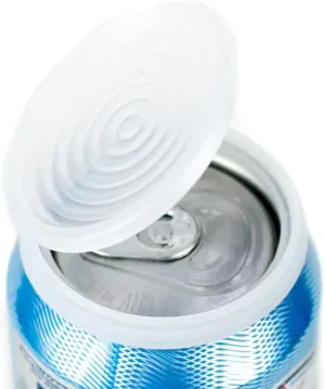 Smarter-Seal, 6-Pack, Reusable, BPA Free, Pop or Beverage Can Lids, Covers, Protectors, Toppers For Soda, Seltzer, Beer, Energy Drinks
