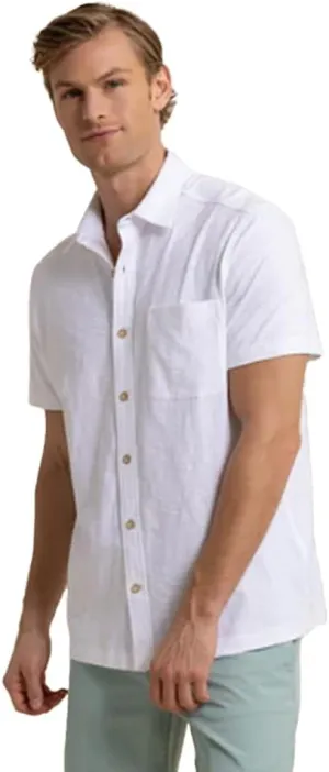 Southern Tide Men's SS Beach Cast Solid Knit Sportshirt