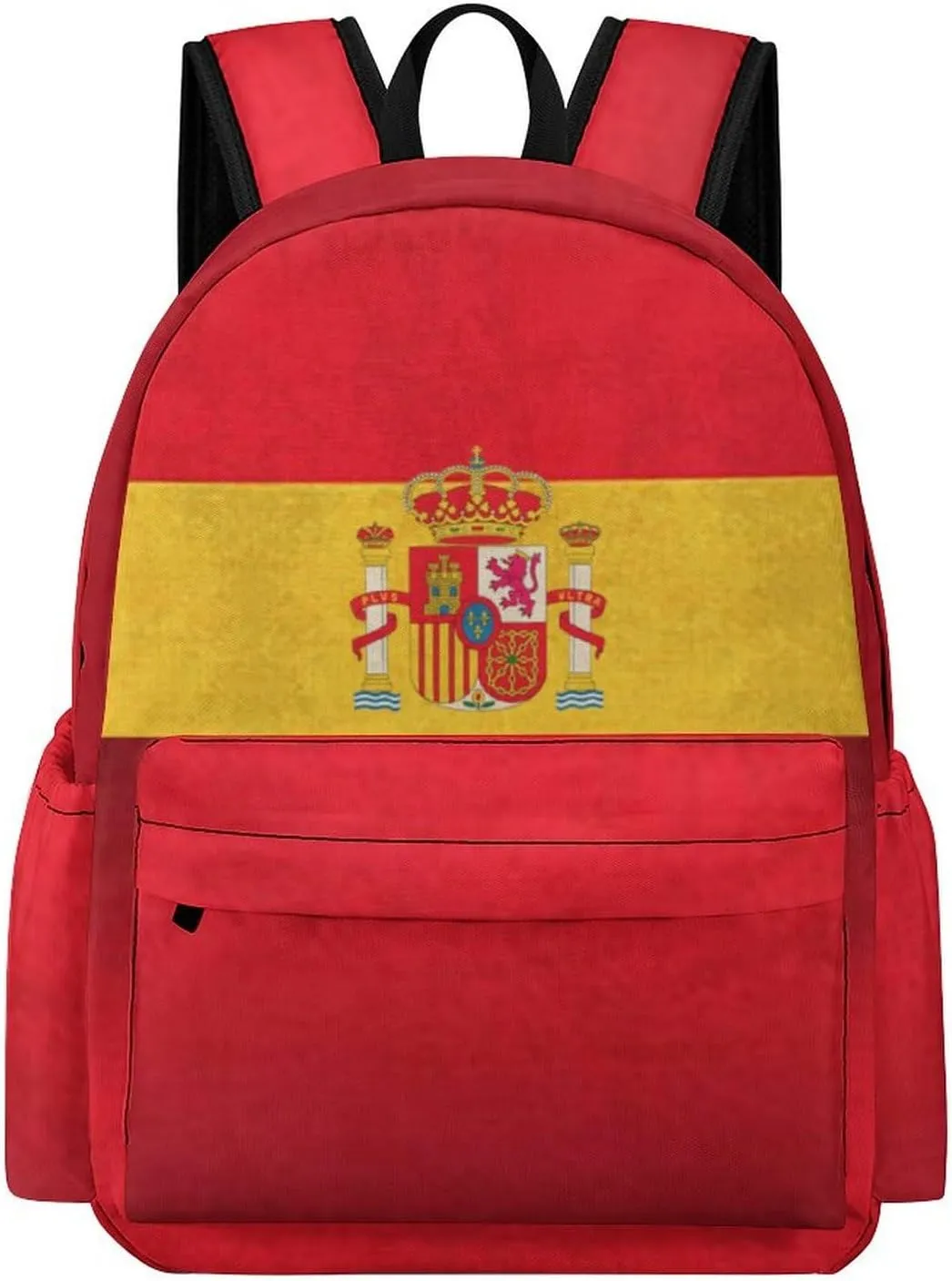Spain Flag Spanish Retro Backpacks Multiple Pockets Daypack Shoulder Bag Compartment Backpack Travel Hiking Camping for Men Women 2025