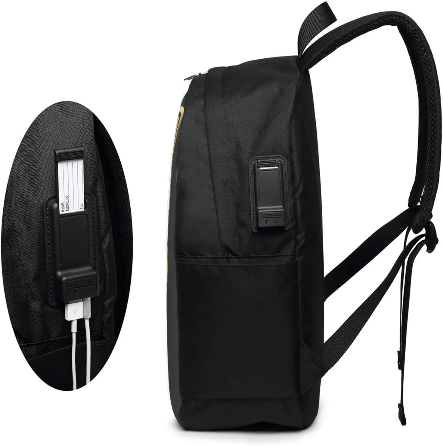 Spain Spanish Espana Flags Laptop Backpacks Travel Backpack Casual Business Daypack Sport Rucksack Computer Bag Fits up to 17 Inch Notebook with USB Port