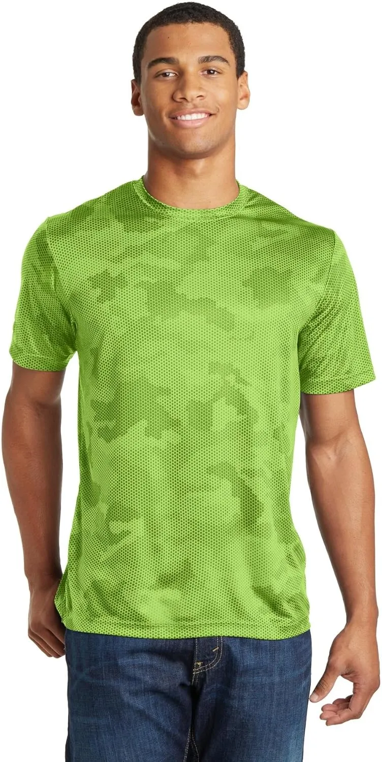 Sport Tek Men's Moisture Wicking CamoHex Tee Shirt