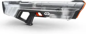 SpyraGO Electric Water Squirt Gun, Lightweight, Fast Easy Reload, LED Shot & Battery Display, 26FT Range Premium Summer Beach Pool Toy for Kids & Adults (Clear)