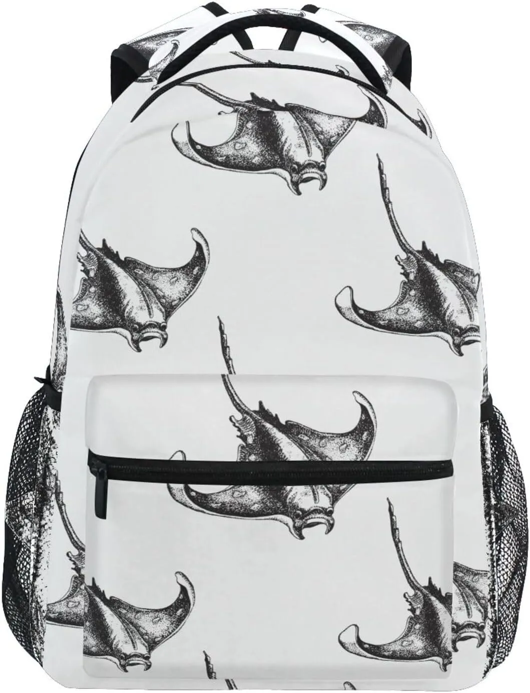 Stingray Vintage Boys Girls Kids School Backpacks Bookbag, School Bag Travel Backpack Daypack