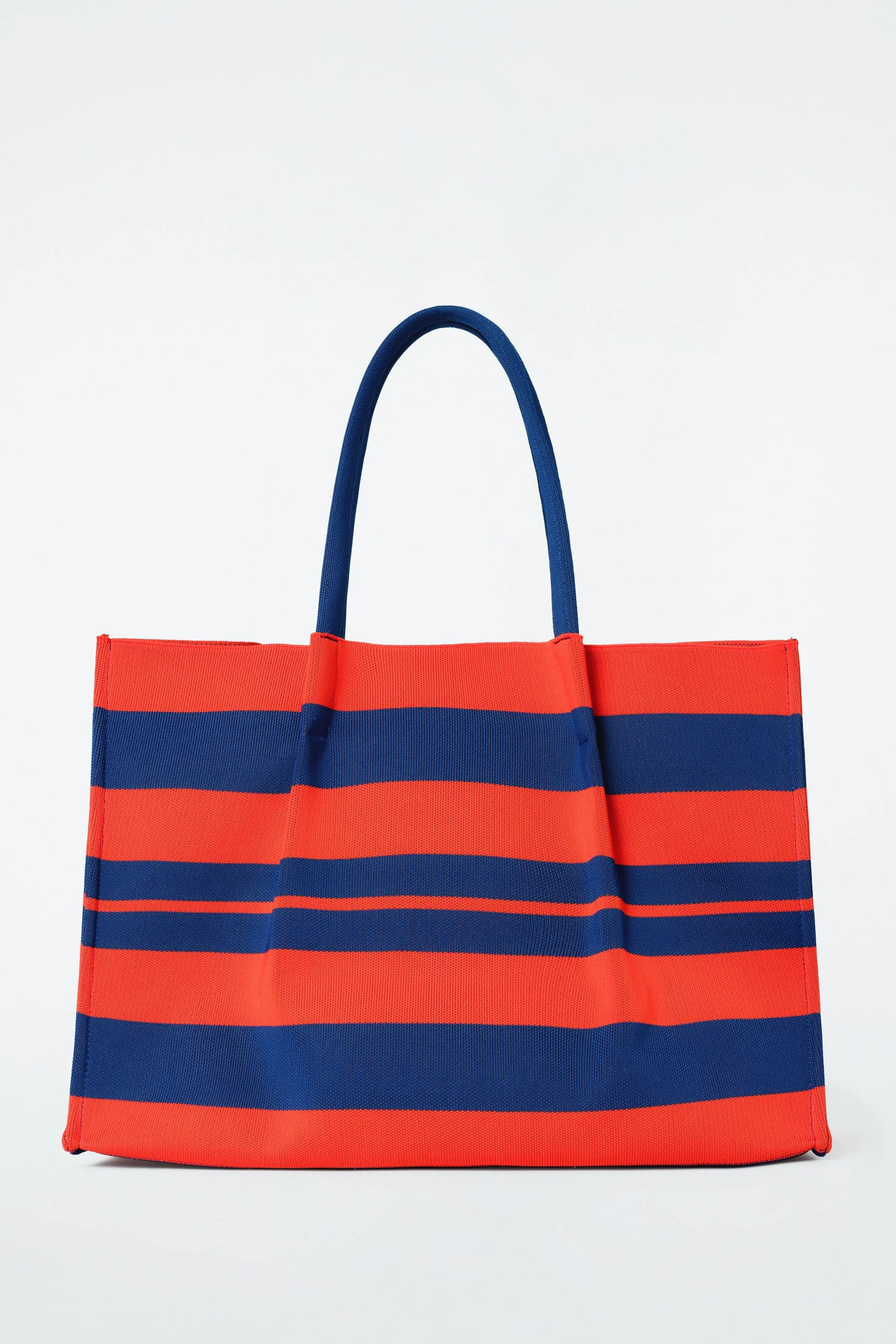 Striped market tote bag