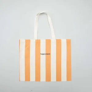 Striped tote bag BEIGE