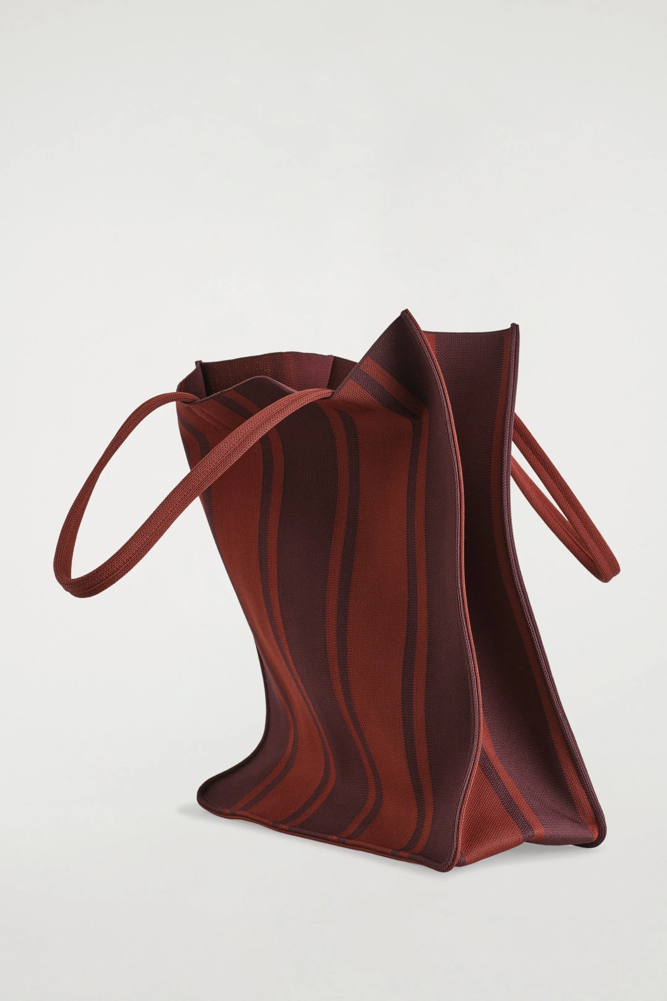 Striped tote bag