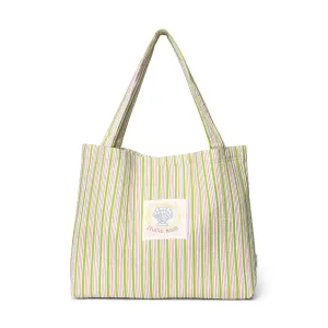 Studio Noos tote bag 'Cotton Striped' Titane