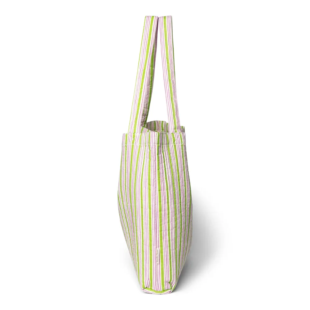 Studio Noos tote bag 'Cotton Striped' Titane