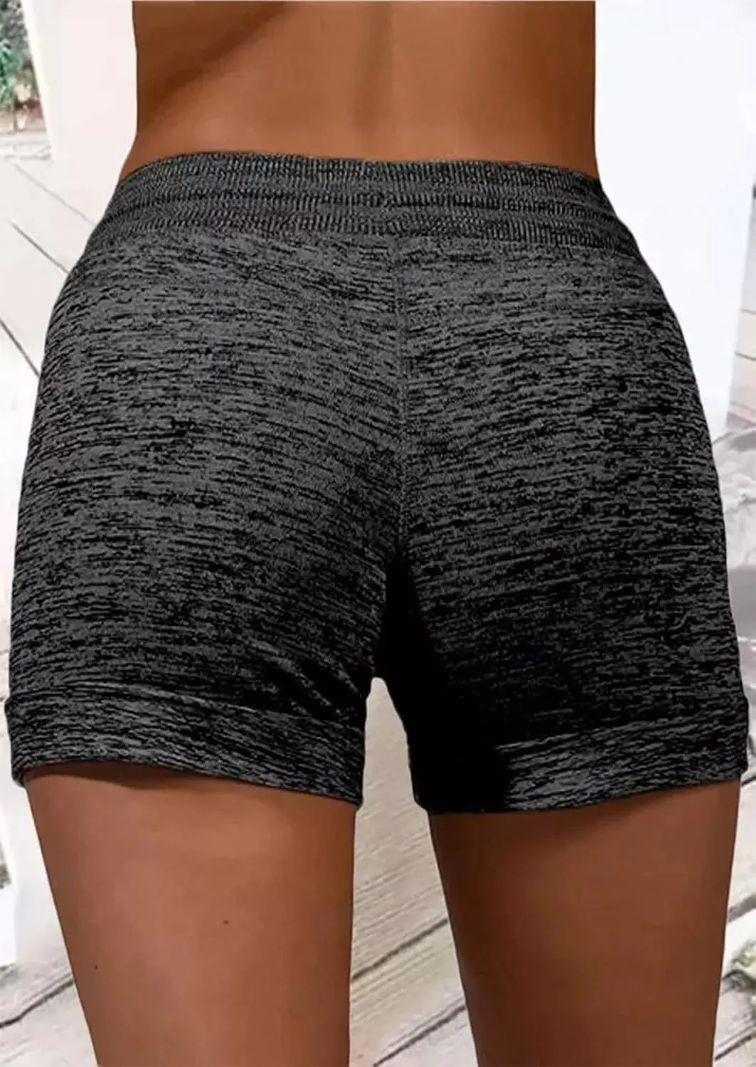 Summer Drawstring Waist Sweat Shorts for Women Casual Gym Running Shorts Vacation Beach Comfy Lounge Shorts with Pockets