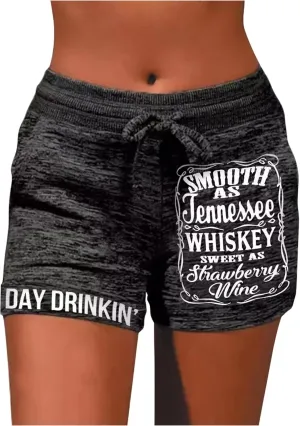 Summer Drawstring Waist Sweat Shorts for Women Casual Gym Running Shorts Vacation Beach Comfy Lounge Shorts with Pockets