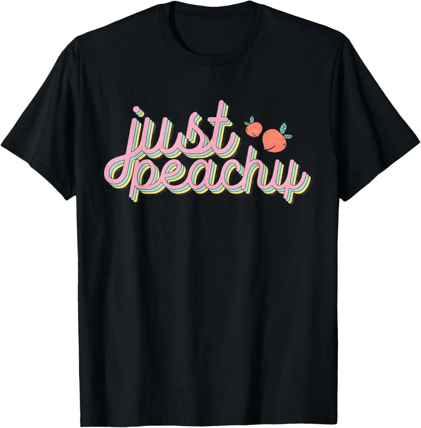 Summer Holiday Beach Matching Family Trip Just Peachy Womens T-Shirt