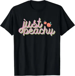 Summer Holiday Beach Matching Family Trip Just Peachy Womens T-Shirt