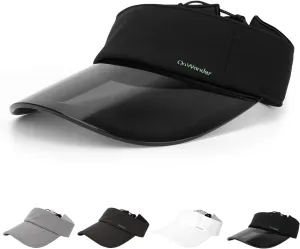 Sun Visor Hat for Women and Men,TPU Transparent UV Protection Hat for Golf,Sunscreen Cap for Beach
