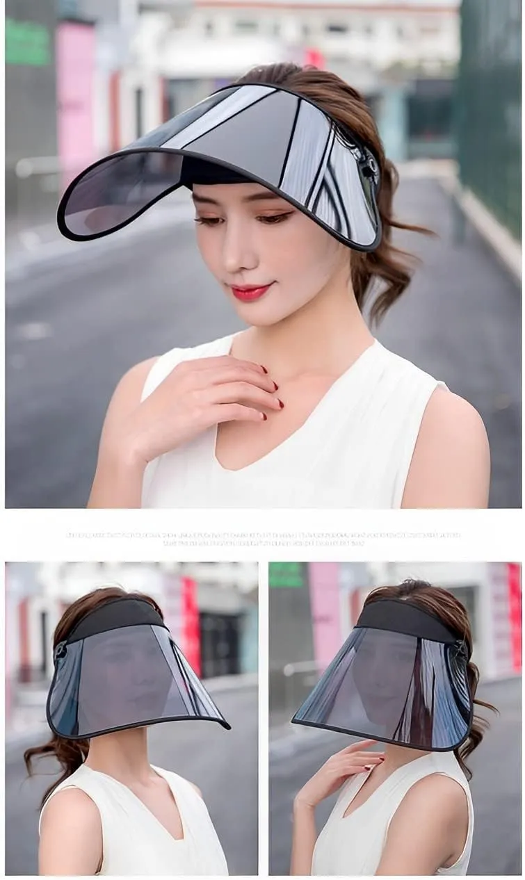 Sun Visor Shield UV Protection Visor Hat Full Face Sun Shield Sunblock Golf Tennis Cycling Hat Sunshade Sports Cap