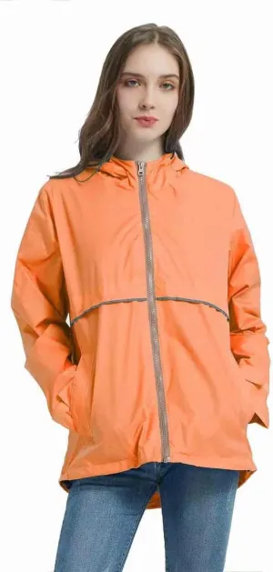 SUNDAY ROSE Women Rain Jacket Lightweight Waterproof Raincoat Hooded Windbreaker