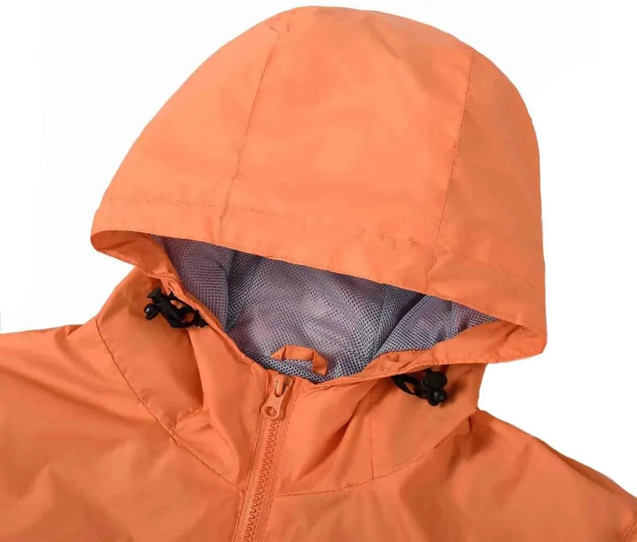 SUNDAY ROSE Women Rain Jacket Lightweight Waterproof Raincoat Hooded Windbreaker