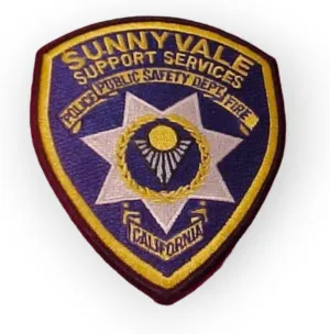 Sunny Vale California Police Patch Shoulder Size Unused Type 2 Not A