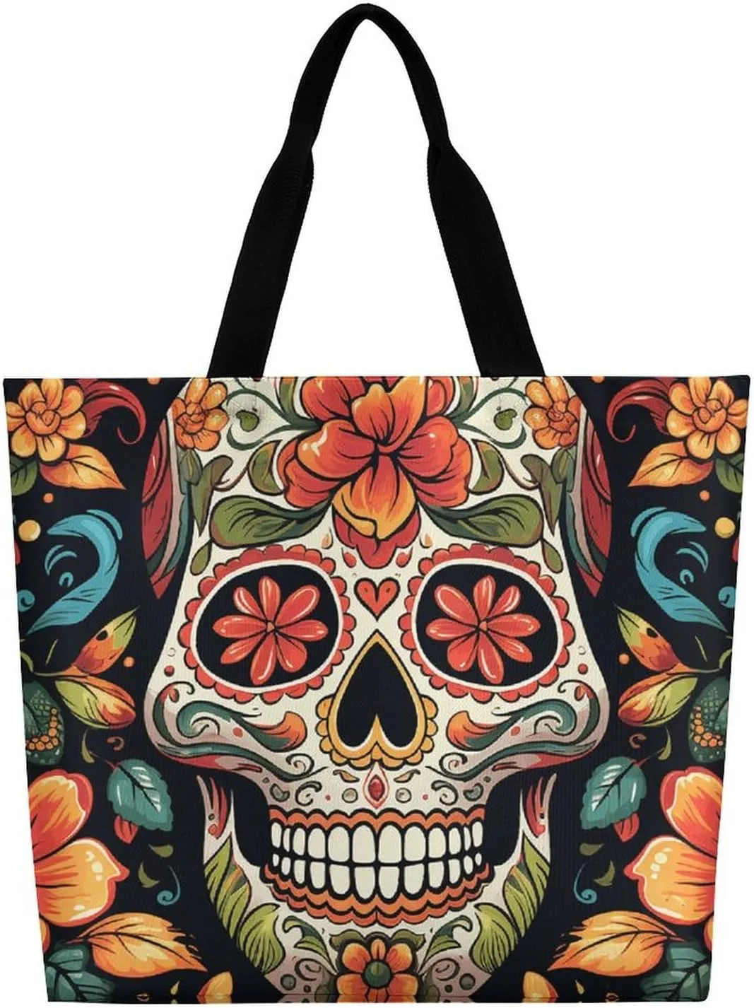 Sunrise on The Lake Tote Bag for Women Reusable Grocery Shoulder Bags Shopping Bag for Travel, Groceries