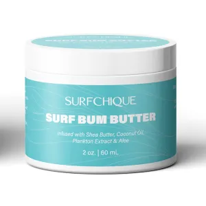 Surf Bum Whipped Moisturizing Body Butter with Light Tropical Scent of Coconut, Vanilla, Mango, & Papaya (2 oz)