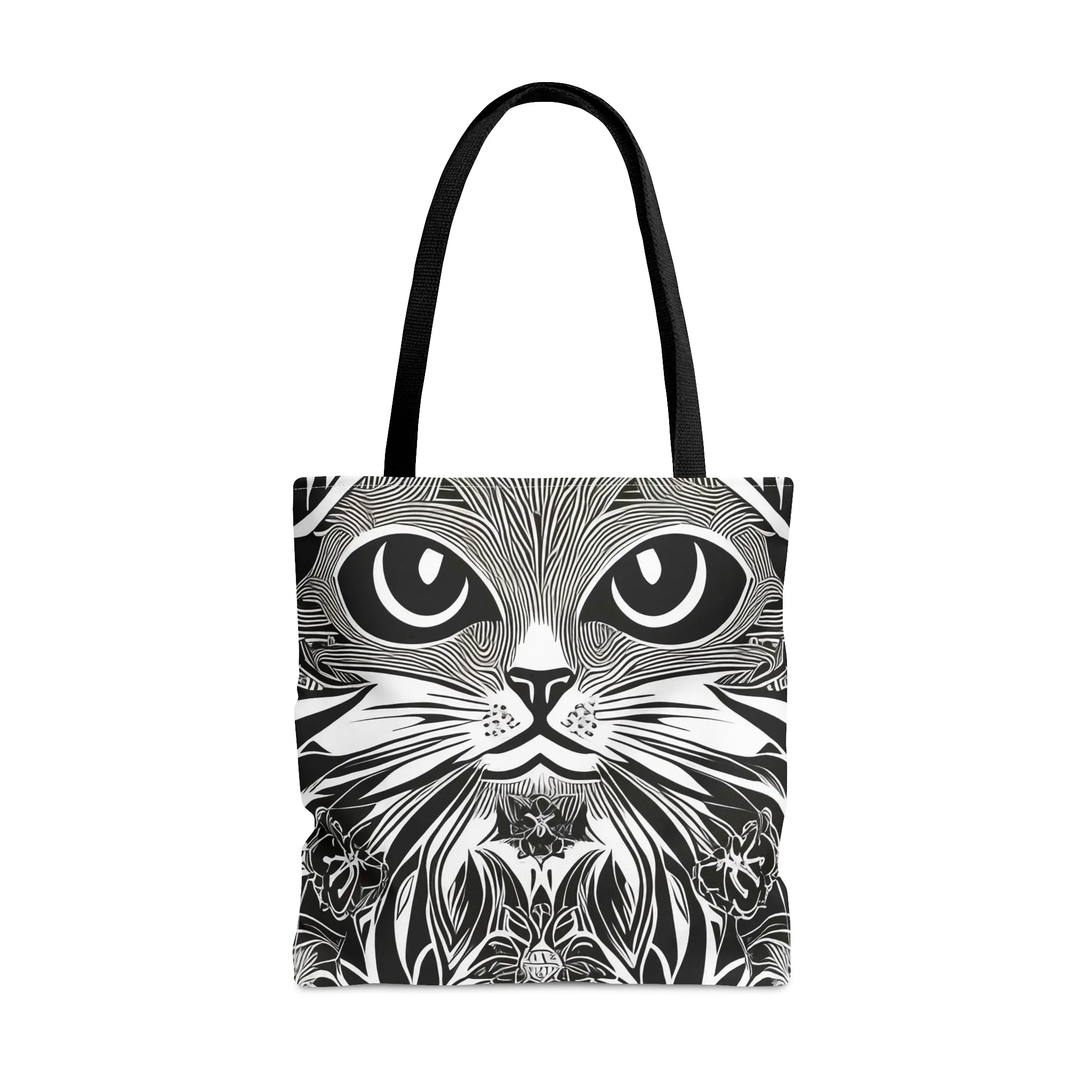 Tattoo Cat Face Tote
