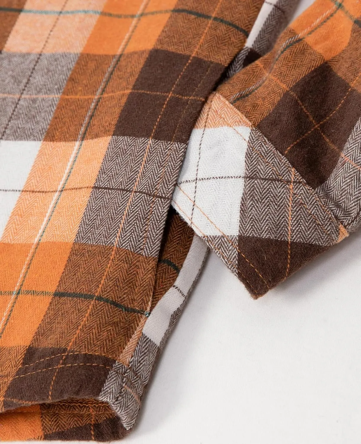 ThCreasa Womens Sherpa Lined Flannel Jacket with Hand Pockets, Plaid Button Down Fuzzy Shirt Jackets