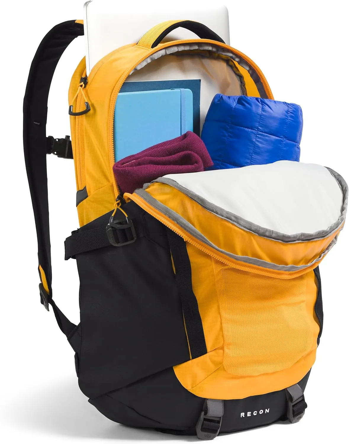 THE NORTH FACE Recon Everyday Laptop Backpack - PFAS Free, Summit Gold/TNF Black, One Size