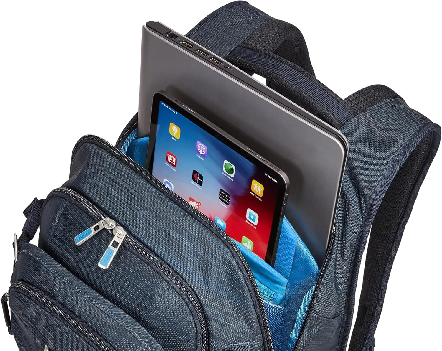 Thule Construct Backpack - School, Work & Travel - Padded Laptop Sleeve - Internal Organizational Quick Access Front Pocket