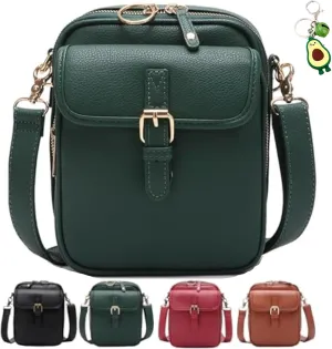 Tojoyride Crossbody Bag, Urvashi Crossbody Bag, Large Capacity Upgraded Vintage Anti Theft Purse for Women Men