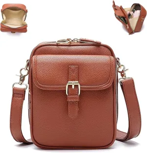 Tojoyride Crossbody Bag, Urvashi Crossbody Bag, Upgraded Vintage Anti Theft Purse Messenger Shoulder Bags Built In Wallet