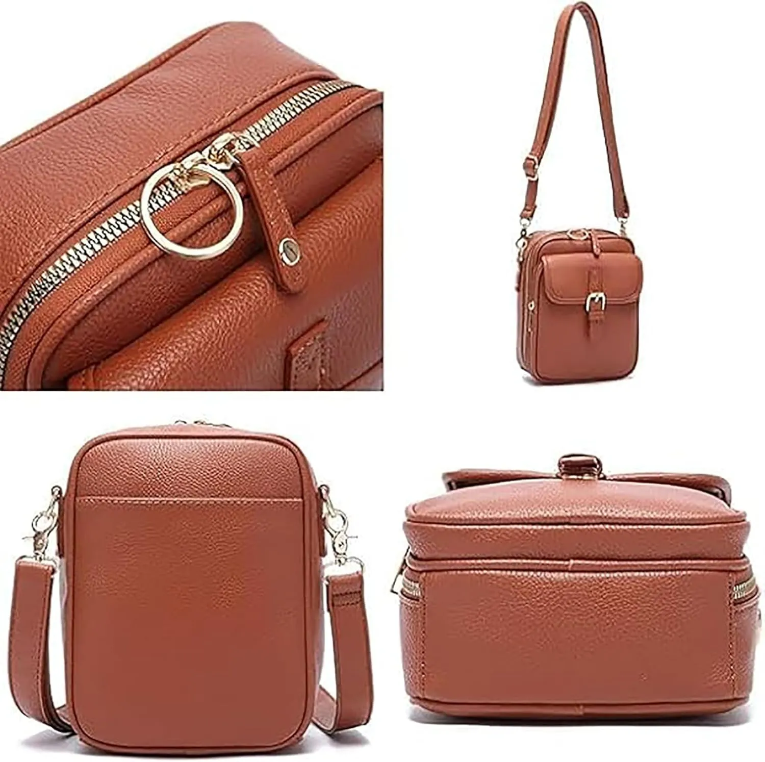 Tojoyride Crossbody Bag, Urvashi Crossbody Bag, Upgraded Vintage Anti Theft Purse Messenger Shoulder Bags Built In Wallet