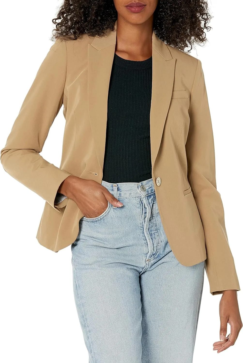 Tommy Hilfiger Women's Blazer – Business Jacket with Flattering Fit and Single-Button Closure