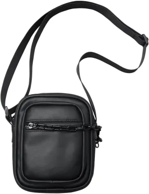 Tooe Grunge Punk Mini Crossbody Bag Emo Japanese Aesthetic Messenger Bag Harakuju Gothic Alt Shoulder Bag Y2k Hippie Purse (Black,One size)