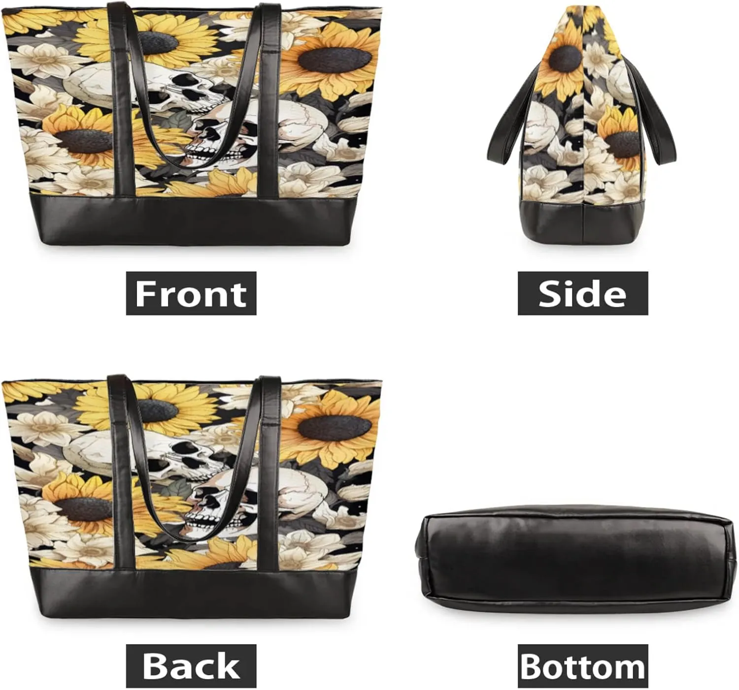 Tote Bag for Women with Zipper, Laptop Tote Bags Laptop Sleeve Case Shoulder Bag Messenger Bags