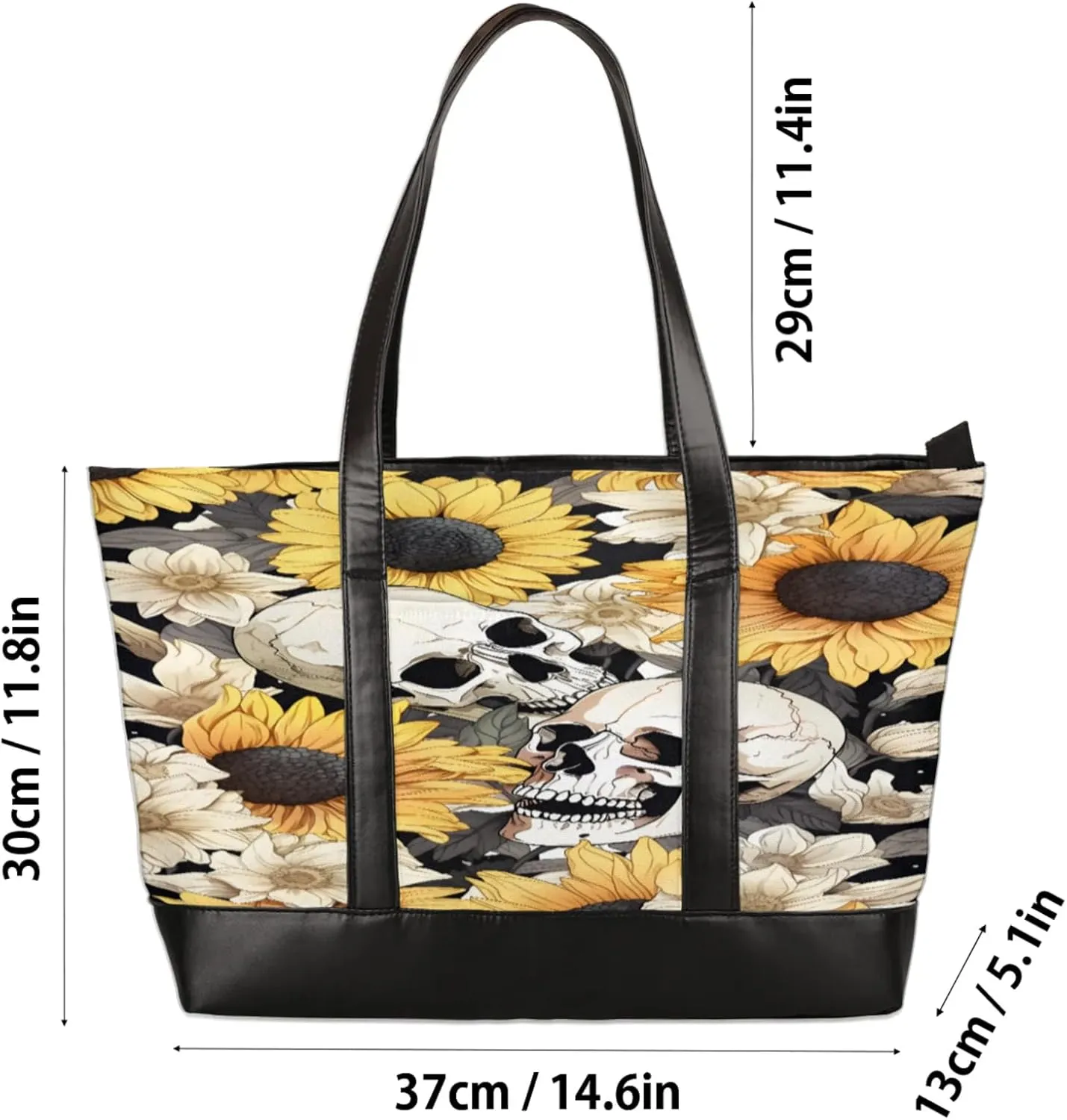 Tote Bag for Women with Zipper, Laptop Tote Bags Laptop Sleeve Case Shoulder Bag Messenger Bags