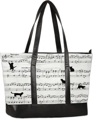 Tote Bag for Women with Zipper, Laptop Tote Bags Laptop Sleeve Case Shoulder Bag Messenger Bags