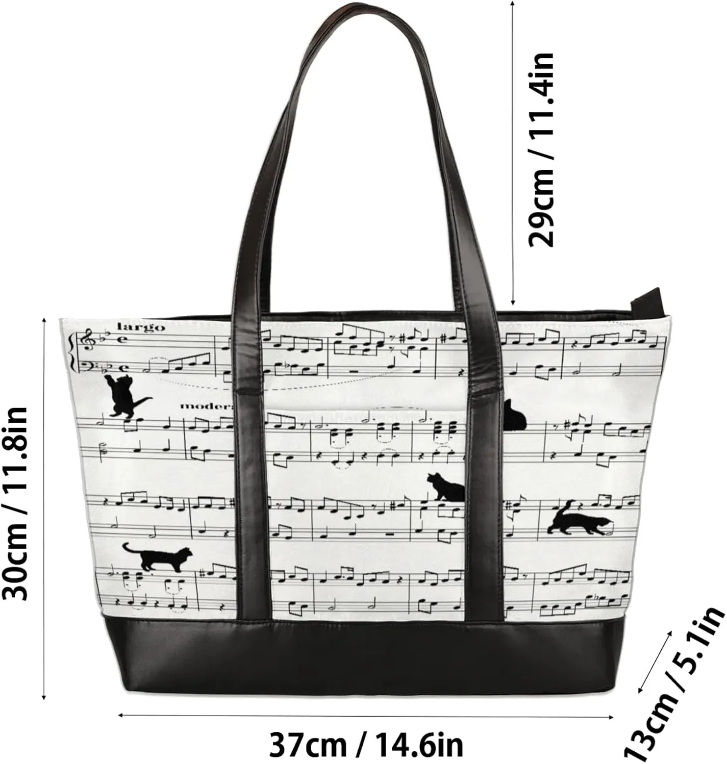 Tote Bag for Women with Zipper, Laptop Tote Bags Laptop Sleeve Case Shoulder Bag Messenger Bags