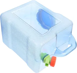 Totority Portable Water Container for Camping Outdoor Water Bucket with Handle Lightweight Transparent Jug for Hiking Picnics Road Trips and Emergency Use