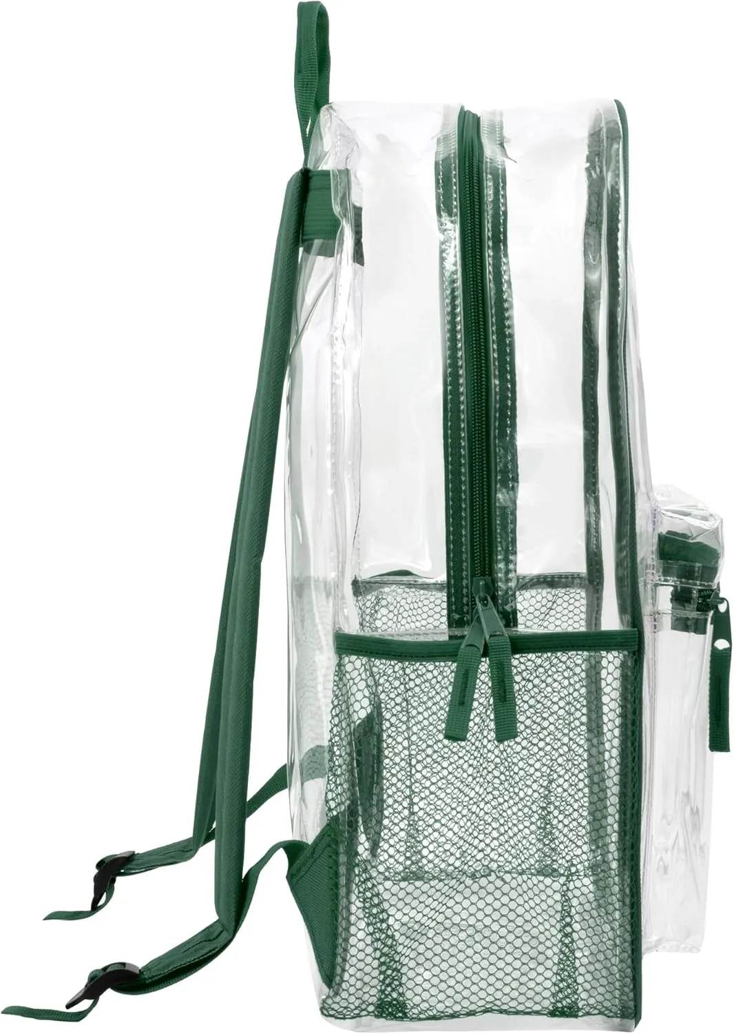 Trail maker Clear Backpack Heavy Duty with Padded Straps, Side Pockets for Kids, Boys, Girls, School, Stadium Approved Events