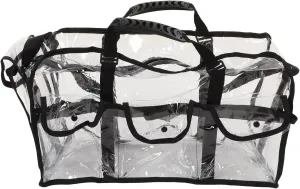 Transparent Shoulder Bag, Large Capacity Transparent Shoulder Handbag Storage Messenger Shoulder Bag Clear Sling Bag for Work Travelling Makeup Products Tissue