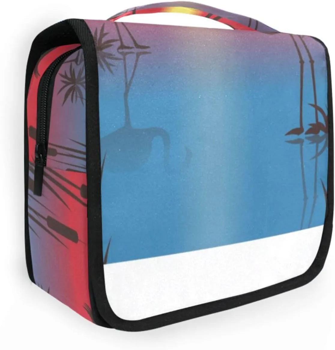 Travel Toiletry Bag Cosmetic Bag Sunset Landscape Portable Hanging Cosmetic Case Traveling With Leakproof Compartment Makeup Toiletries Cosmetic Organizer for Women Men