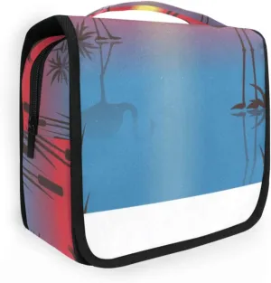 Travel Toiletry Bag Cosmetic Bag Sunset Landscape Portable Hanging Cosmetic Case Traveling With Leakproof Compartment Makeup Toiletries Cosmetic Organizer for Women Men