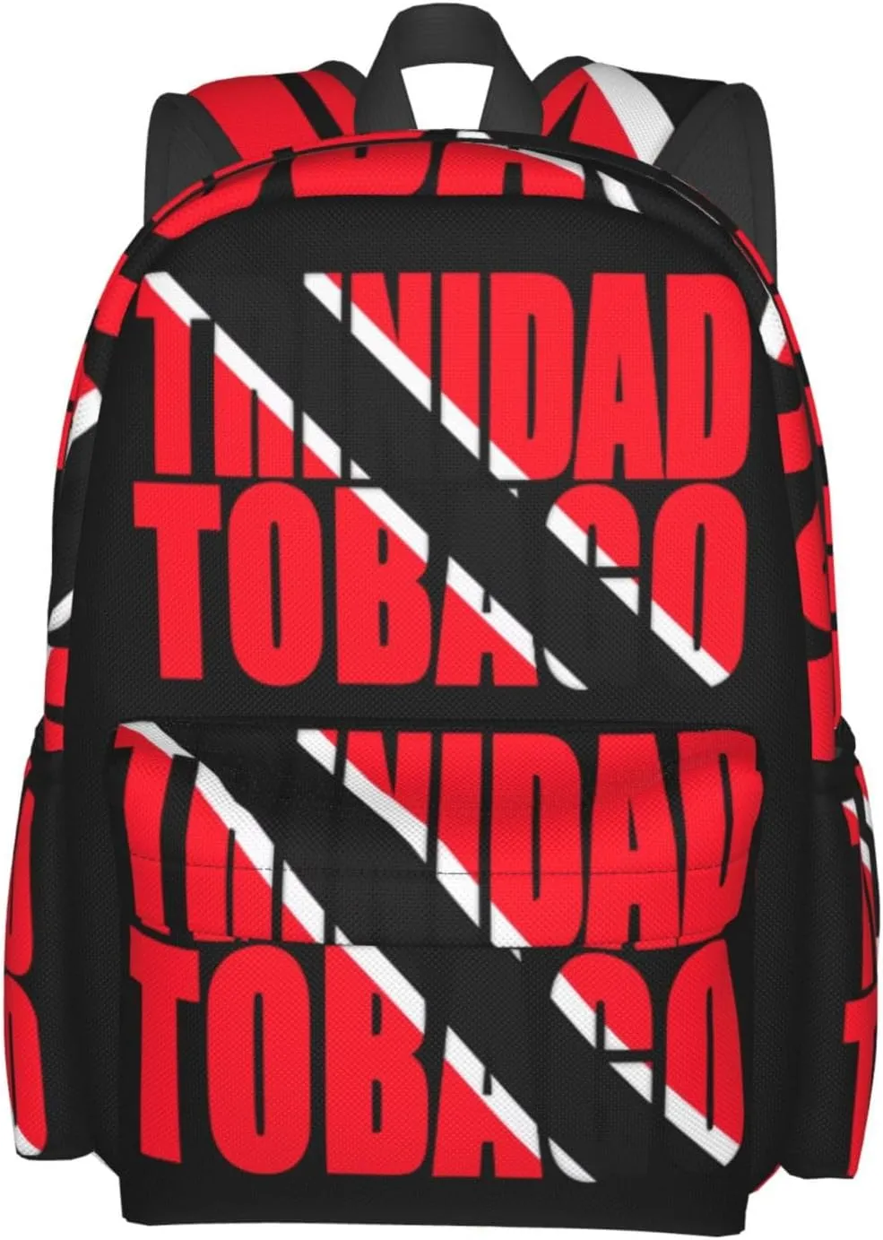 Trinidad and Tobago Flag Large Travel Backpack Casual Backpacks Laptop Daypack Working Rucksack Lightweight Back Pack Sports Bag with Adjustable Shoulder Strap