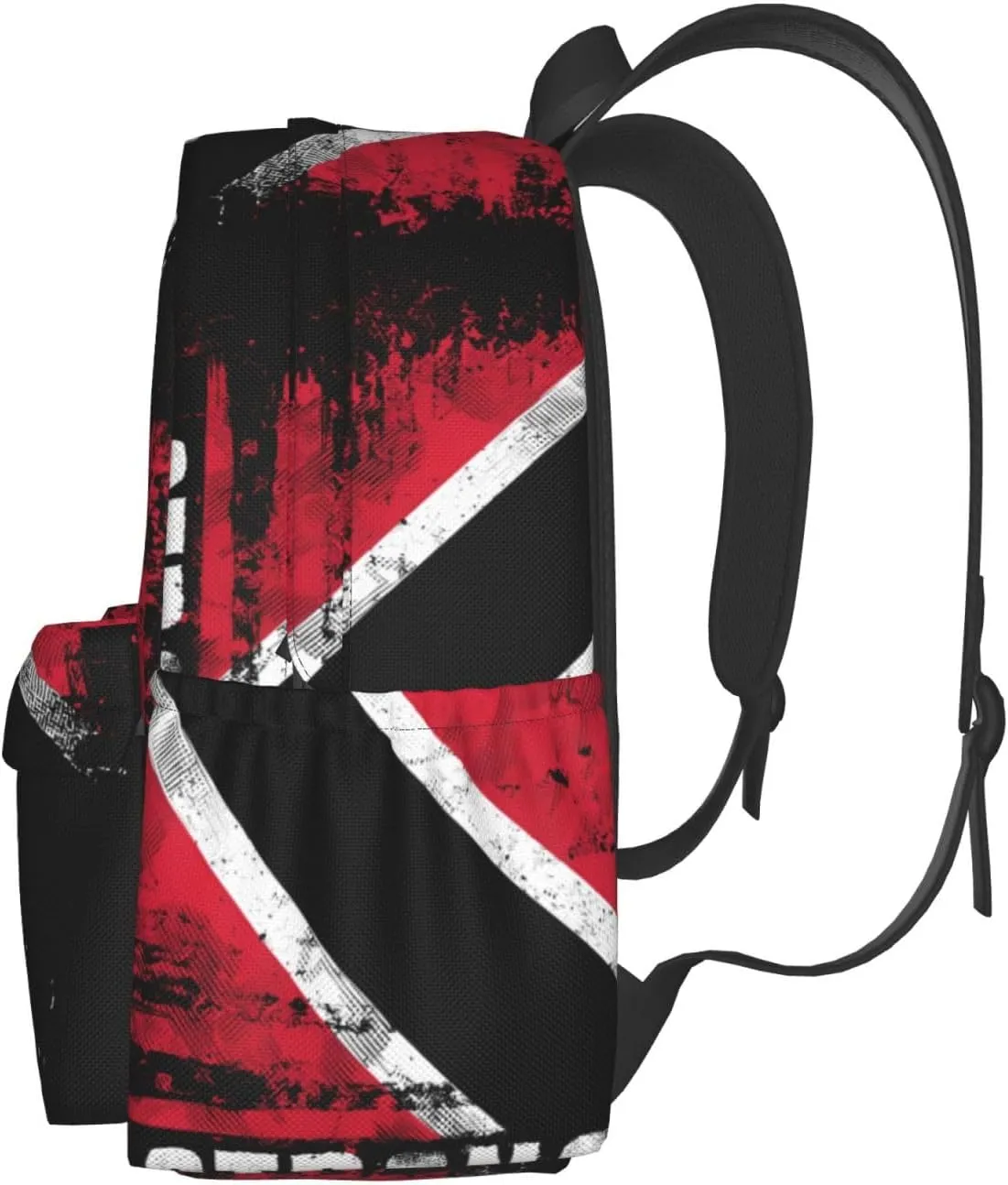 Trinidad Strong Vintage Graffiti Flag Large Travel Backpack Casual Backpacks Laptop Daypack Working Rucksack Lightweight Back Pack Sports Bag with Adjustable Shoulder Strap