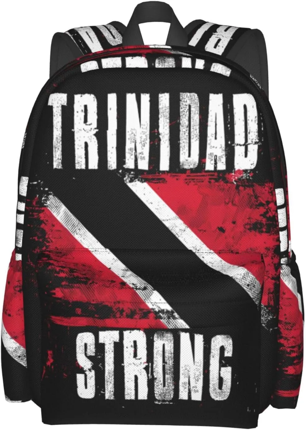 Trinidad Strong Vintage Graffiti Flag Large Travel Backpack Casual Backpacks Laptop Daypack Working Rucksack Lightweight Back Pack Sports Bag with Adjustable Shoulder Strap